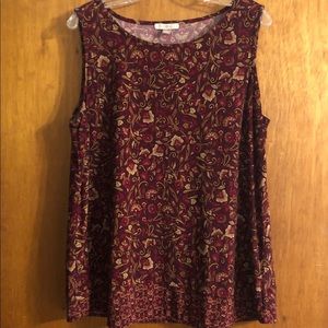 Roz & Ali 1X Maroon Floral Shell